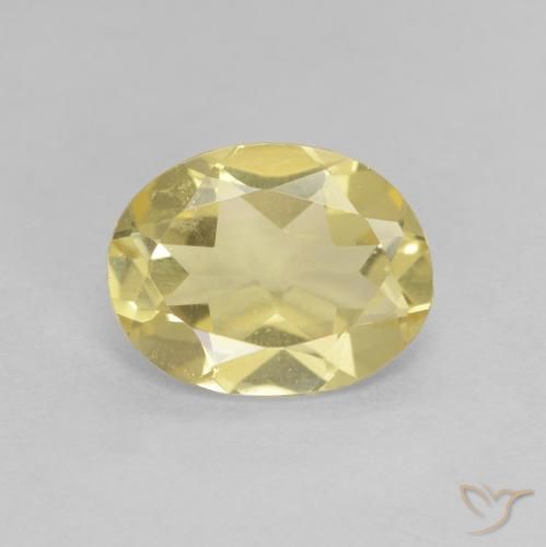 1.54ct Naturel Jaune doré léger Béryl, ovale, VVS-VS