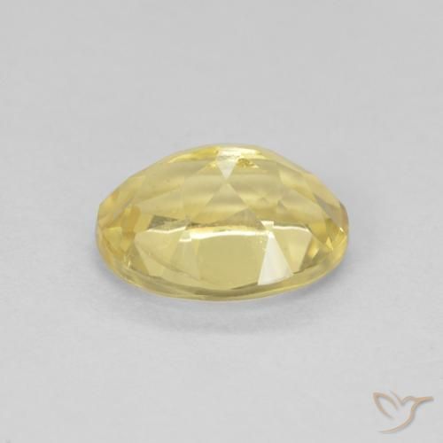 Béryl Jaune doré léger naturelle ovale, 1.73 ct, VVS-VS
