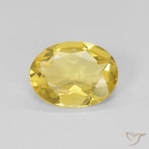 1.31ct Naturel Doré léger Béryl, ovale, VS