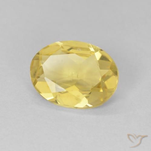 Béryl Doré léger naturelle ovale, 1.31 ct, VS