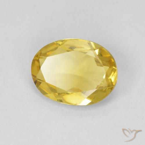 1.48ct Naturel Jaune doré léger Béryl, ovale, VS