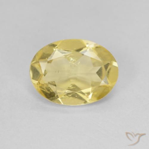 1.44ct Naturel Doré léger Béryl, ovale, VS
