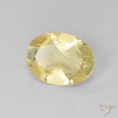 Béryl Doré léger naturelle ovale, 1.44 ct, VS