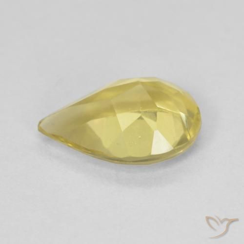 Béryl Doré léger naturelle En forme de poire, 1.19 ct, VVS-VS