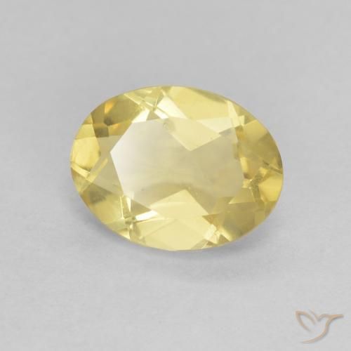 1.22ct Naturel Jaune doré léger Béryl, ovale, VVS-VS