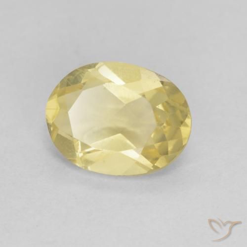 1.14ct Naturel Jaune clair Béryl, ovale, VVS-VS