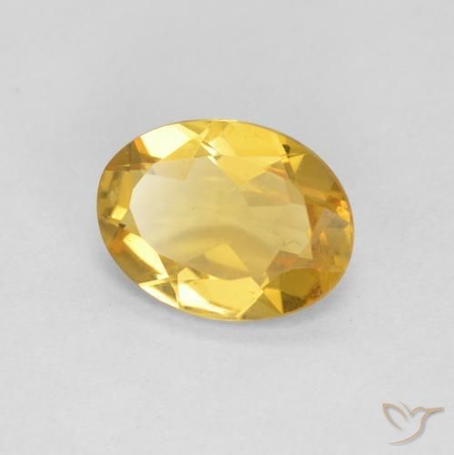 Béryl Jaune miel naturelle ovale, 1.35 ct, VVS