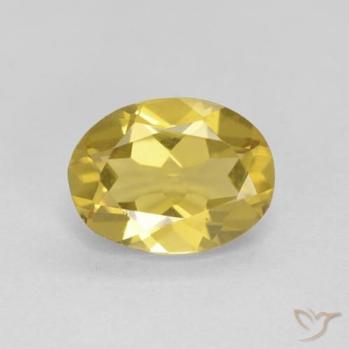 1.68ct Naturel Doré léger Béryl, ovale, VVS