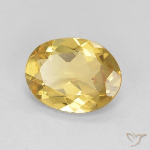 Béryl Jaune clair naturelle ovale, 1.89 ct, VVS