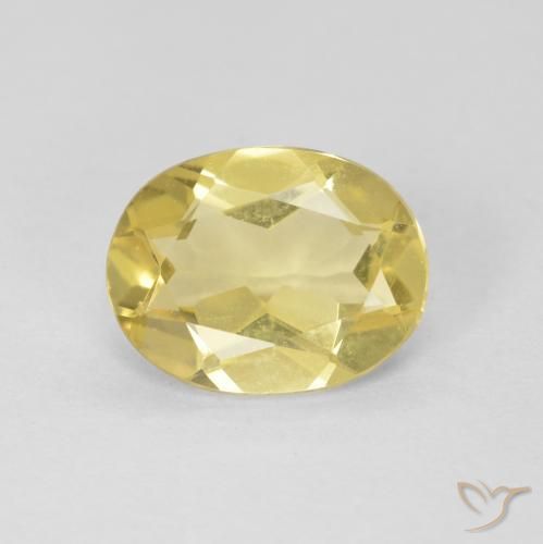 1.58ct Naturel Jaune clair Béryl, ovale, VVS