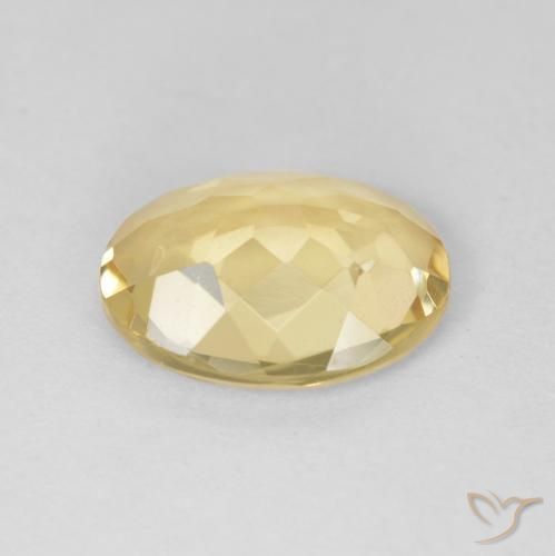 Béryl Jaune doré léger naturelle ovale, 1.83 ct, VVS