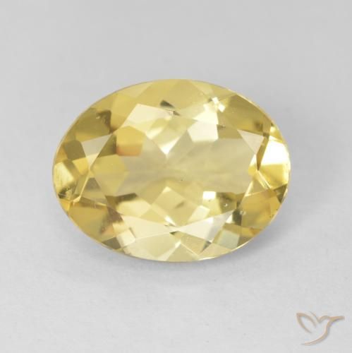 2.21ct Naturel Jaune clair Béryl, ovale, VVS