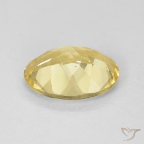 Béryl Jaune clair naturelle ovale, 2.21 ct, VVS