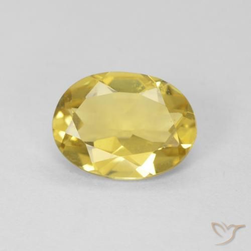 1.33ct Naturel Jaune clair Béryl, ovale, VVS