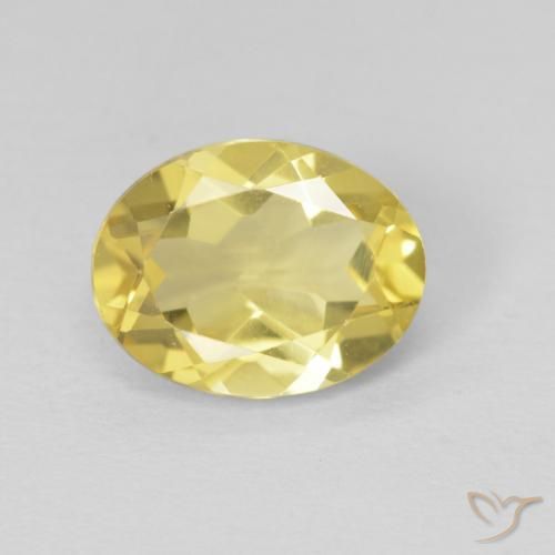 1.76ct Naturel Jaune clair Béryl, ovale, VVS