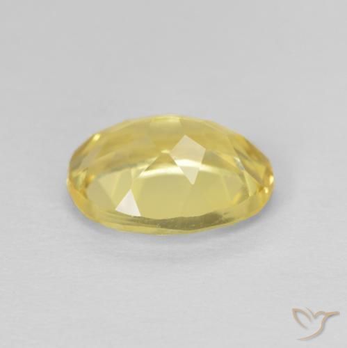 Béryl Jaune clair naturelle ovale, 1.76 ct, VVS