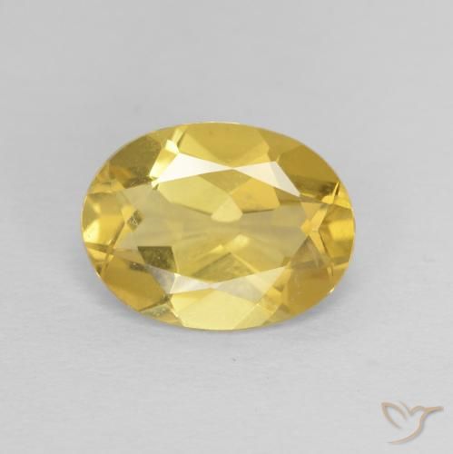 1.53ct Naturel Jaune miel Béryl, ovale, VVS