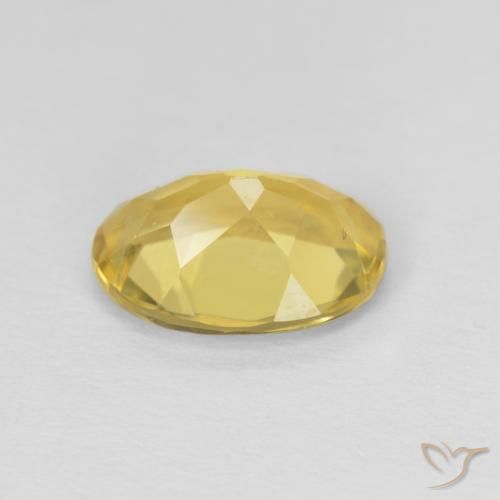 Béryl Jaune miel naturelle ovale, 1.53 ct, VVS