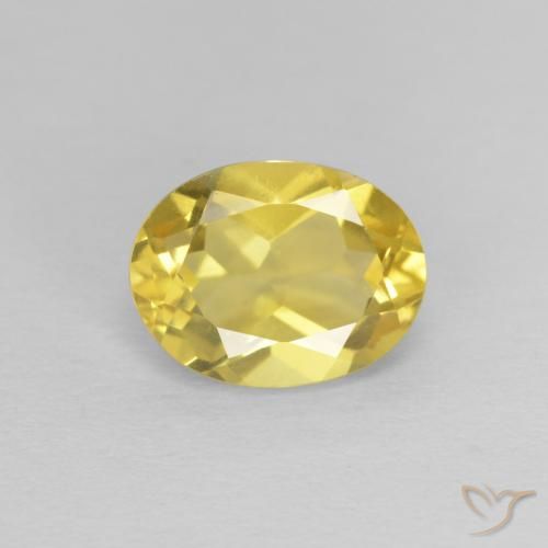 1.32ct Naturel Jaune miel léger Béryl, ovale, VVS