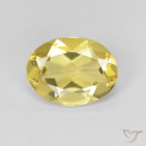 1.74ct Naturel Jaune miel léger Béryl, ovale, VVS
