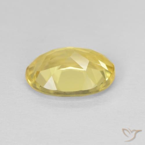 Béryl Jaune miel léger naturelle ovale, 1.74 ct, VVS