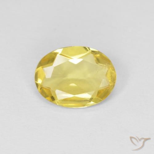 0.92ct Naturel Jaune miel léger Béryl, ovale, VS