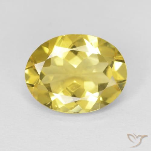 2.04ct Naturel Jaune terreux Béryl, ovale, VS