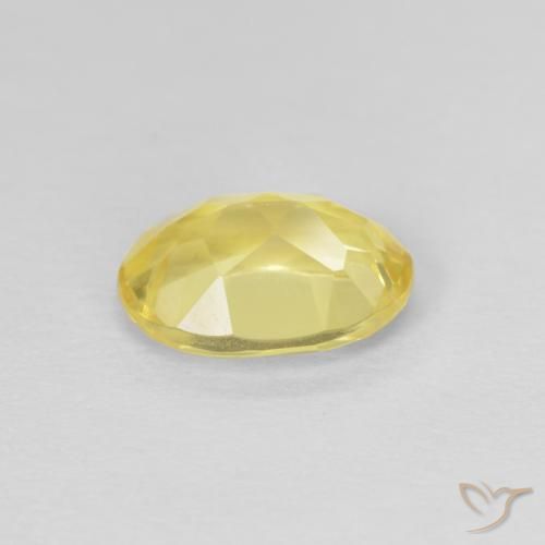 Béryl Jaune miel léger naturelle ovale, 1.18 ct, VS