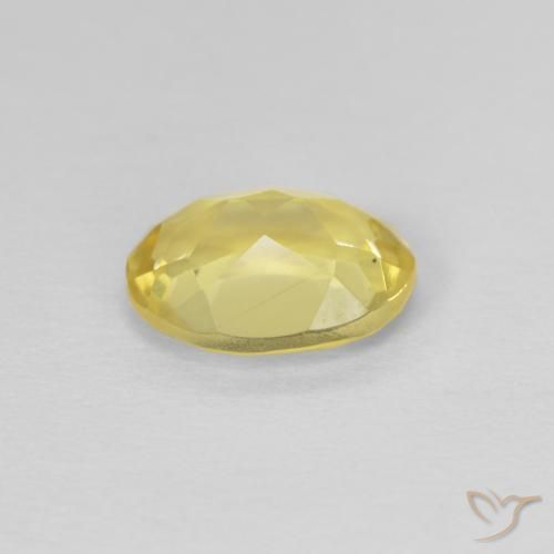 Béryl Jaune miel léger naturelle ovale, 1.15 ct, VS