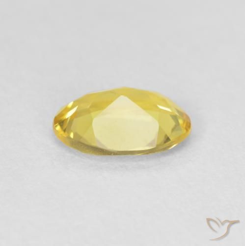 Béryl Jaune Toscane naturelle ovale, 0.87 ct, VVS-VS