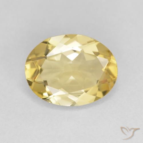 2.25ct Naturel Jaune clair Béryl, ovale, VS