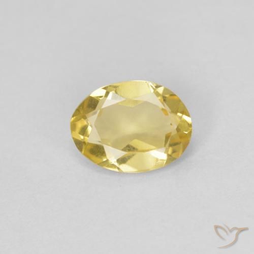 0.65ct Naturel Jaune doré léger Béryl, ovale, VVS-VS