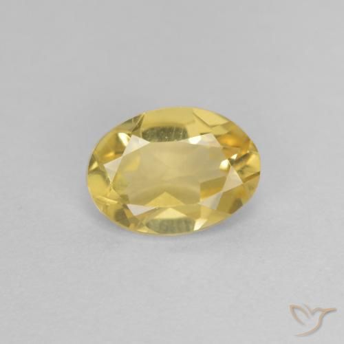 0.73ct Naturel Jaune doré léger Béryl, ovale, VVS-VS