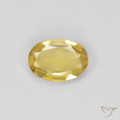 0.52ct Naturel Jaune doré léger Béryl, ovale, VVS-VS