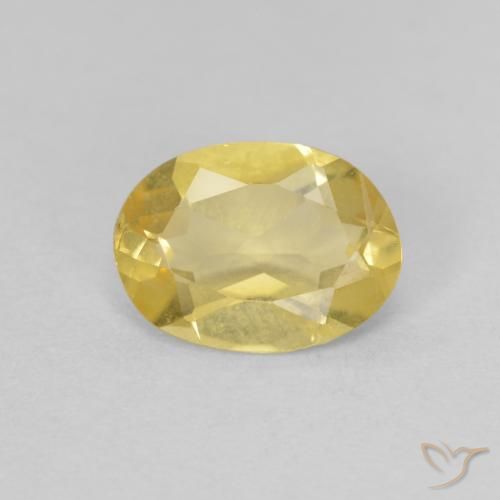 0.98ct Naturel Jaune clair Béryl, ovale, VVS-VS