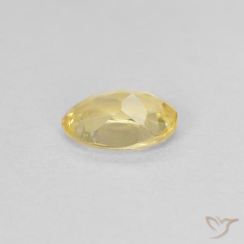 Béryl Doré léger naturelle ovale, 0.62 ct, VVS-VS
