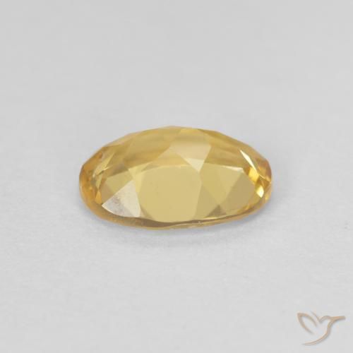 Béryl Doré léger naturelle ovale, 0.89 ct, VVS-VS