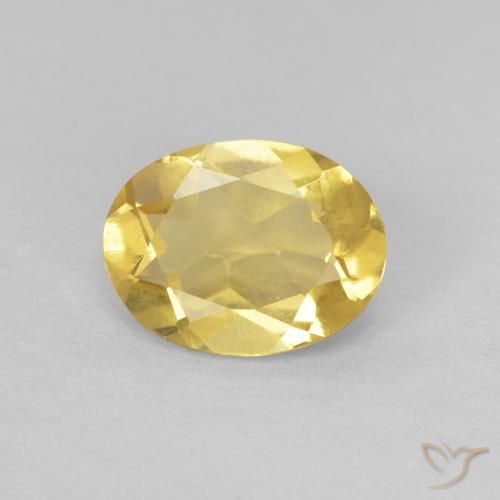 1.07ct Naturel Jaune doré léger Béryl, ovale, VVS-VS