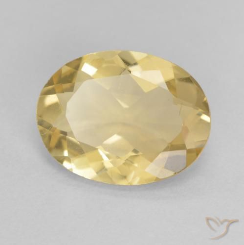 Béryl Orange Doré naturelle ovale, 1.70 ct, VVS-VS