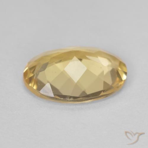 Béryl Orange Doré naturelle ovale, 1.70 ct, VVS-VS