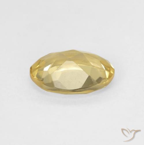 Béryl Jaune chaud naturelle ovale, 1.04 ct, VVS-VS