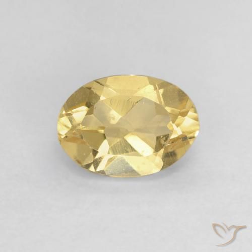 0.93ct Naturel Jaune moyen Béryl, ovale, VVS-VS