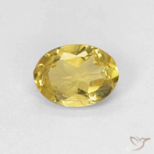 0.73ct Naturel Jaune terreux Béryl, ovale, VS