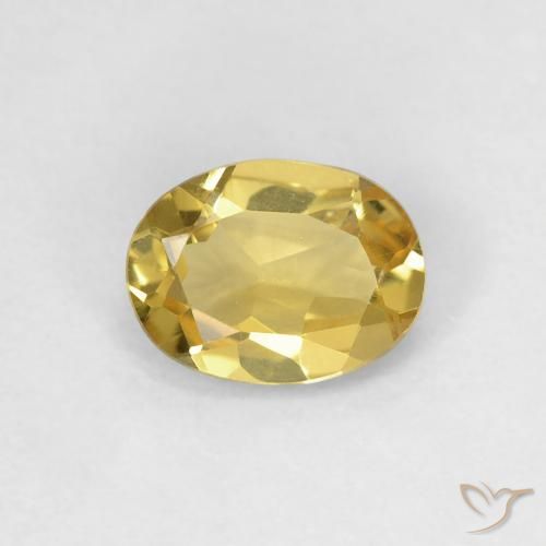0.72ct Naturel Jaune royal Béryl, ovale, VS