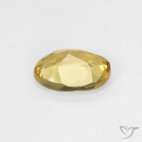 Béryl Jaune royal naturelle ovale, 0.72 ct, VS