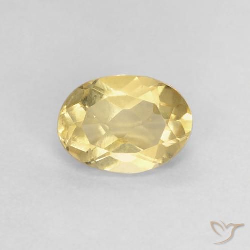 0.80ct Naturel Jaune clair Béryl, ovale, VVS-VS