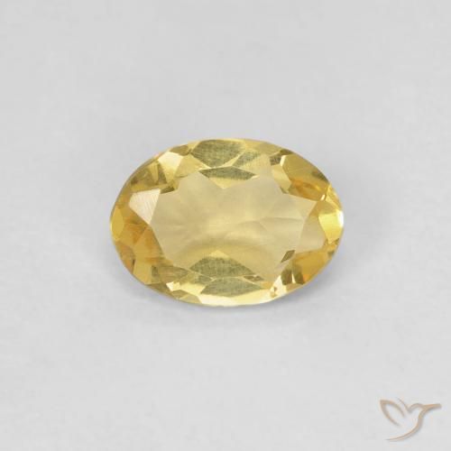 0.55ct Naturel Jaune riche Béryl, ovale, VVS-VS
