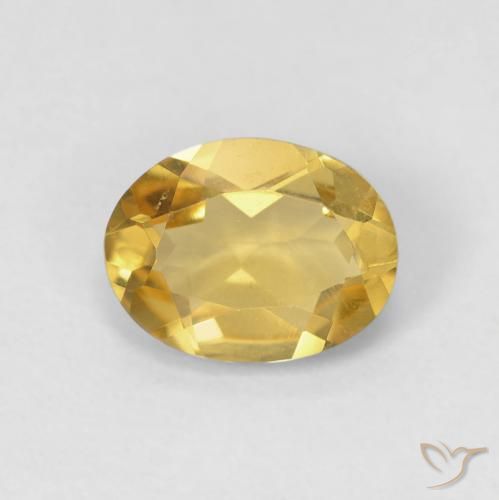 1.18ct Naturel Jaune royal Béryl, ovale, VVS-VS