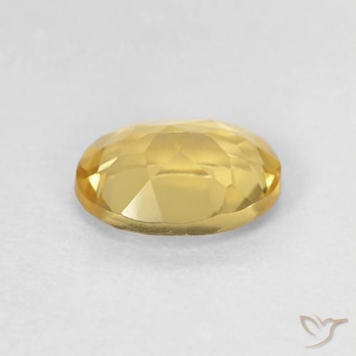 Béryl Jaune royal naturelle ovale, 1.18 ct, VVS-VS