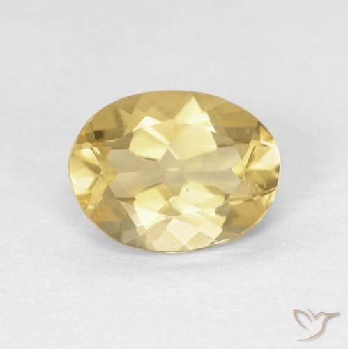 1.62ct Naturel Jaune chaud Béryl, ovale, VVS-VS